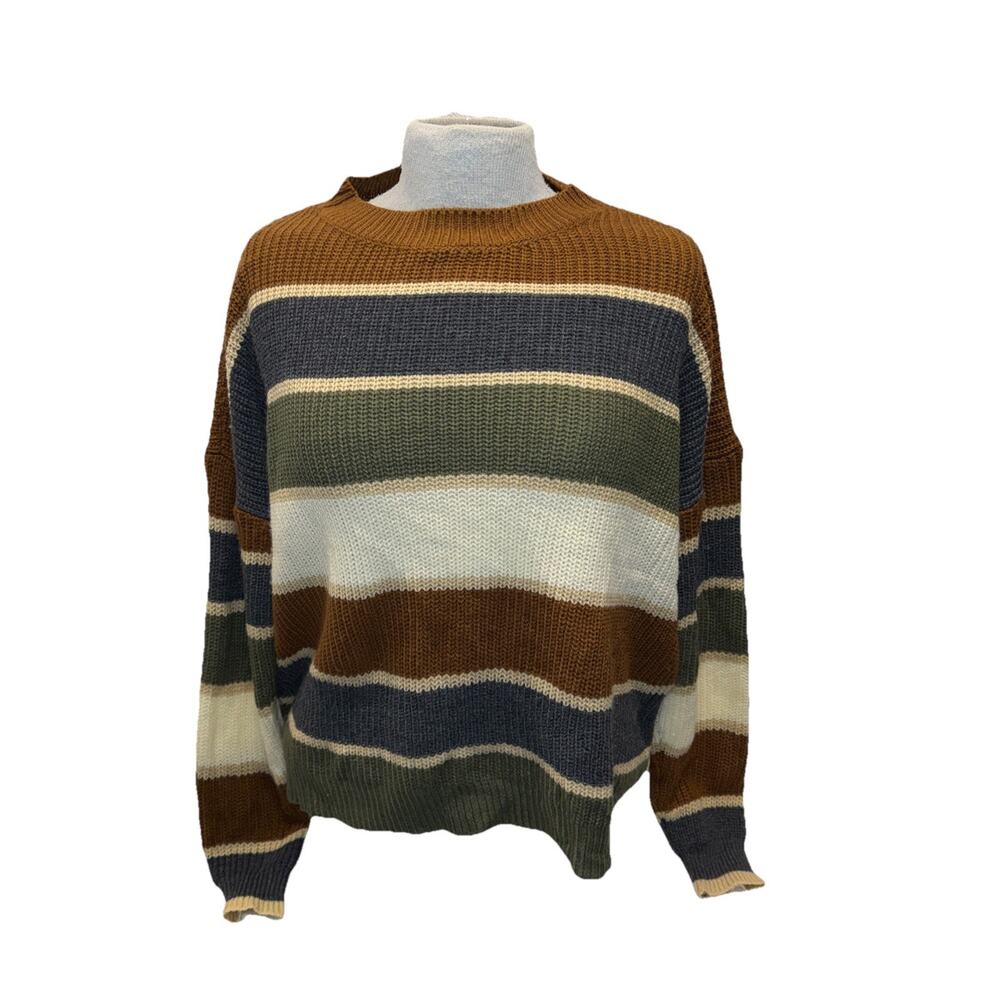 Size 4 - Women’s SHEIN Pullover Sweater - Brown, Green, Tan